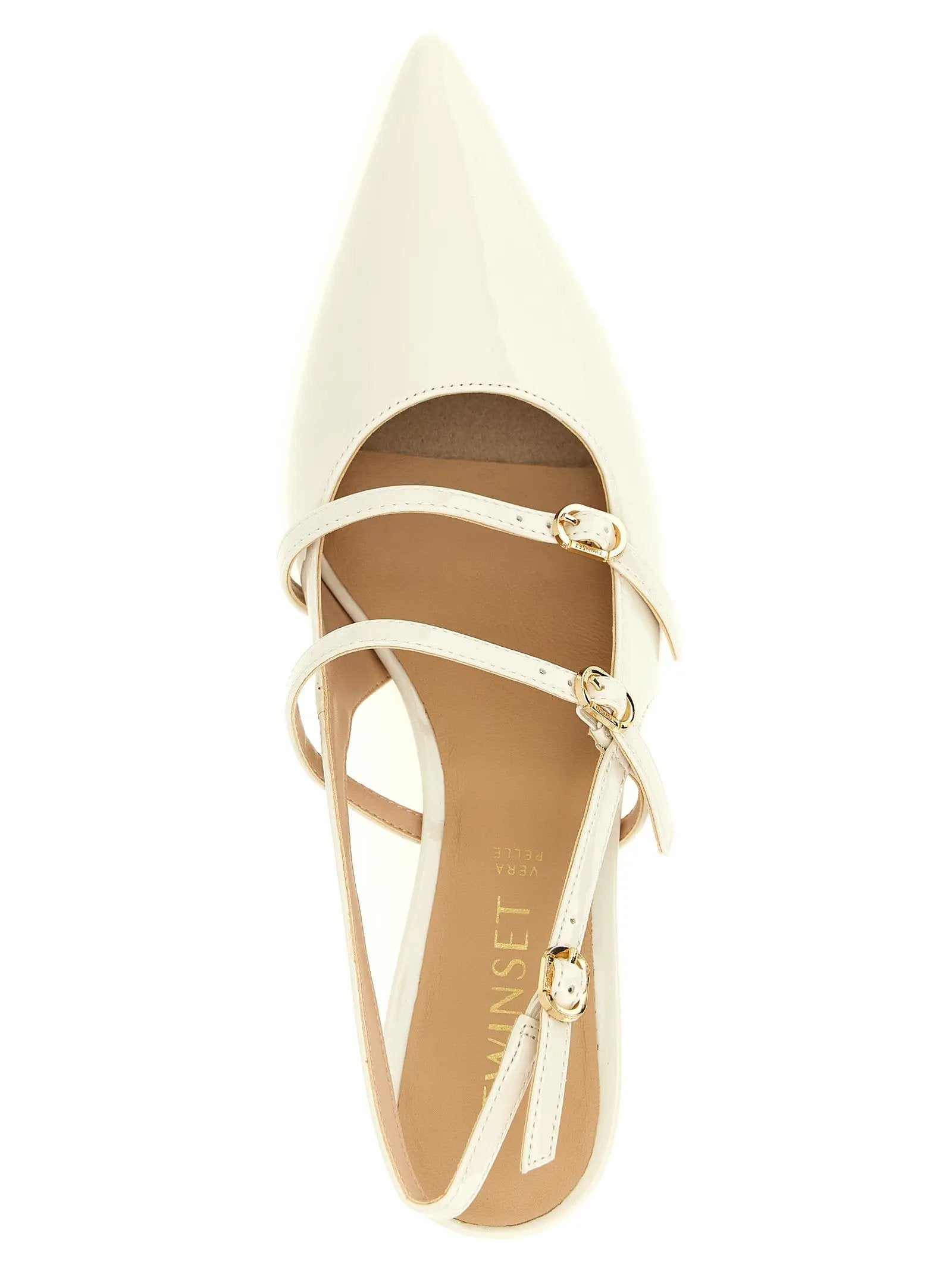 Twinset White Polyethylene Mid Heel Pumps