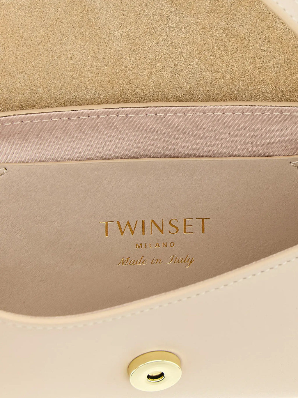 Twinset White Leather Shoulder Bag