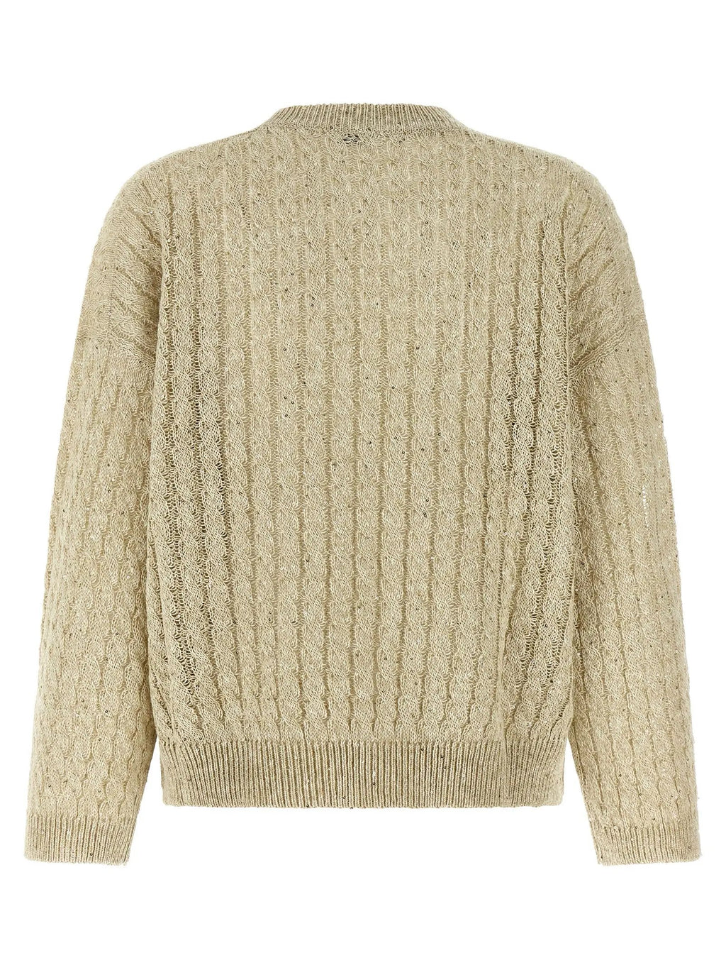 Brunello Cucinelli Beige Linen Cardigan