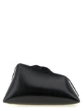 The Attico Black Calfskin Clutch Bag