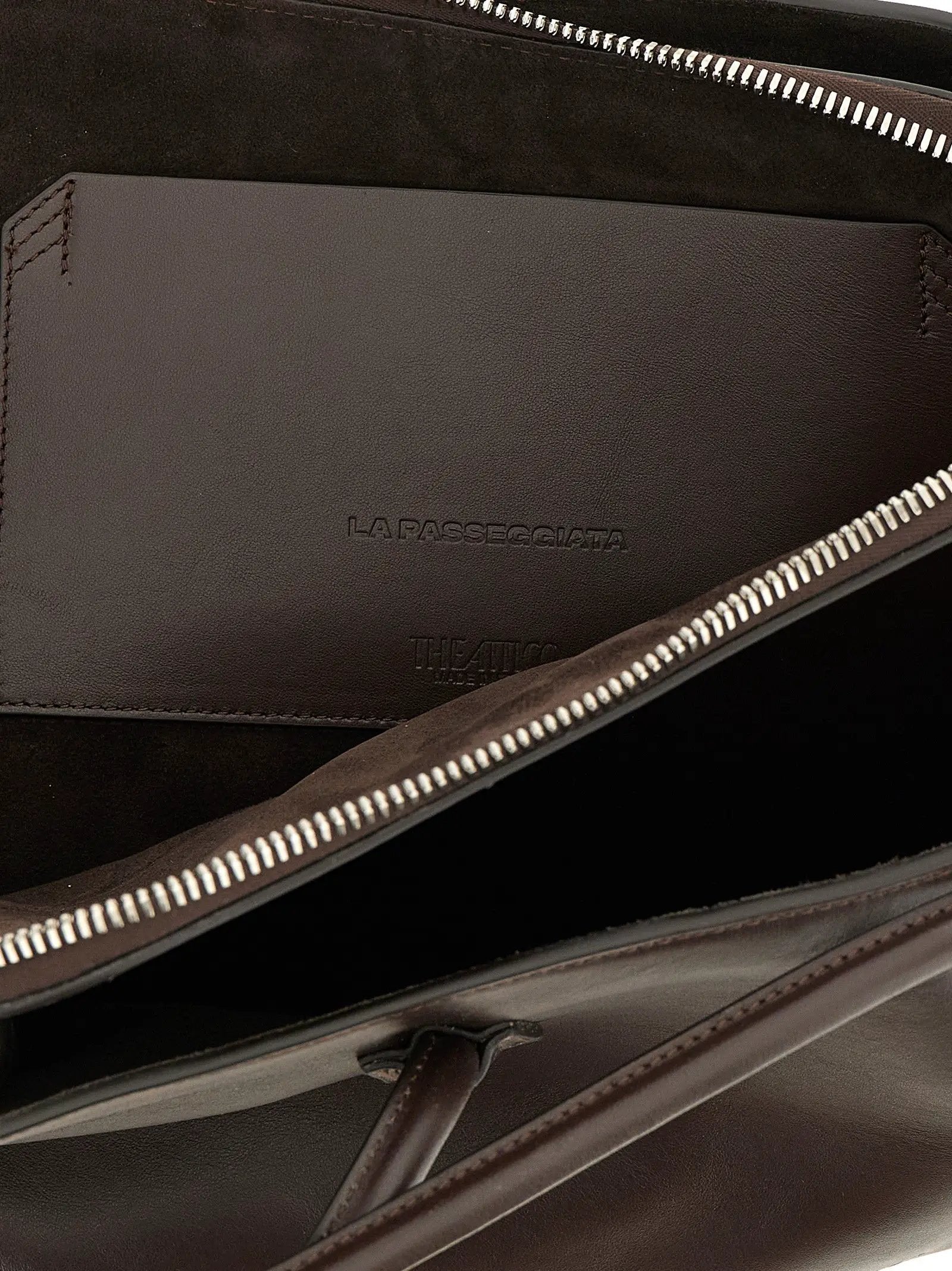 The Attico Brown Calfskin Shoulder Bag