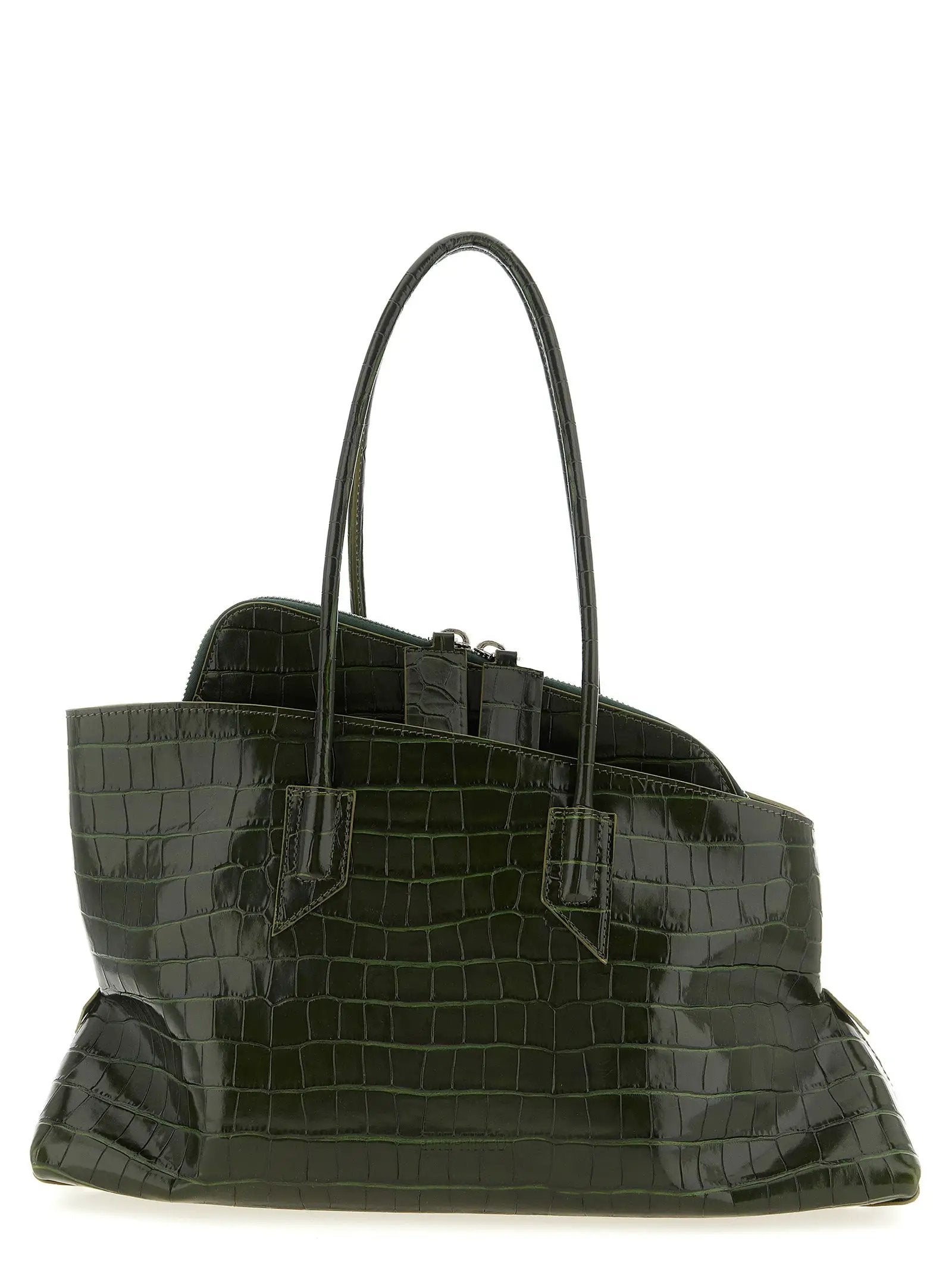 The Attico Bicolor Calfskin Shoulder Bag