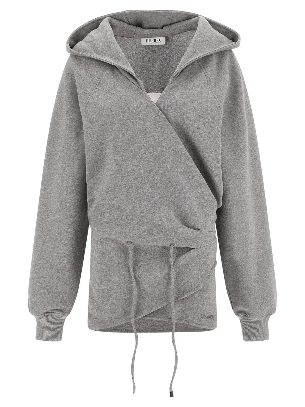 The Attico Gray Cotton Short Dress