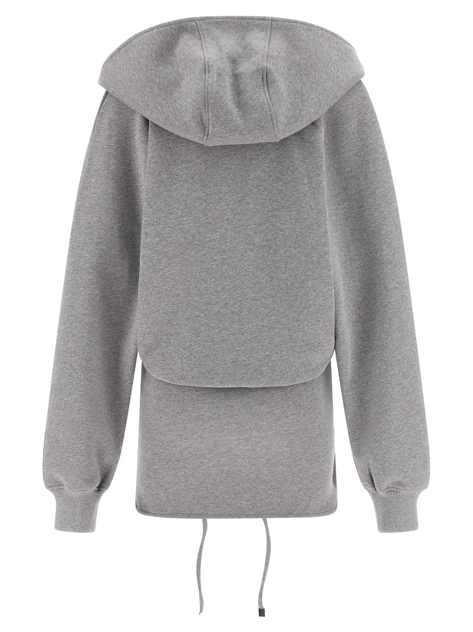 The Attico Gray Cotton Short Dress