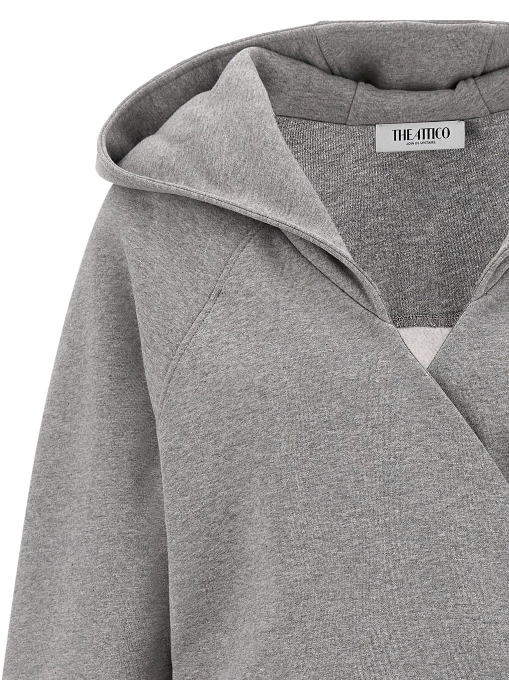 The Attico Gray Cotton Short Dress