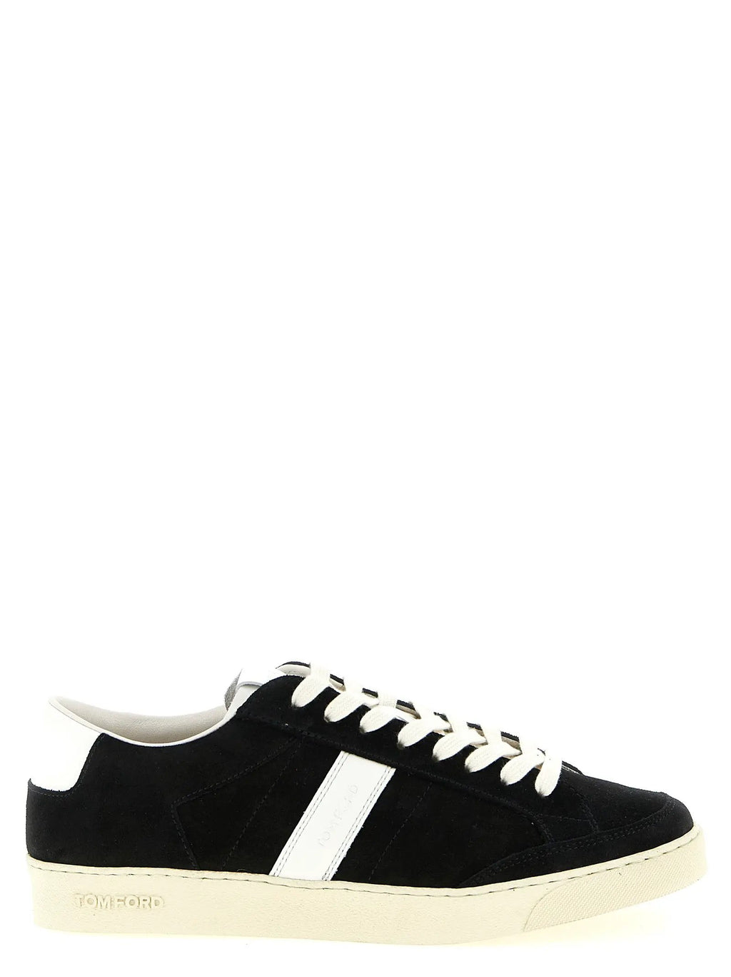 Tom Ford Bicolor Leather Low Top Sneakers