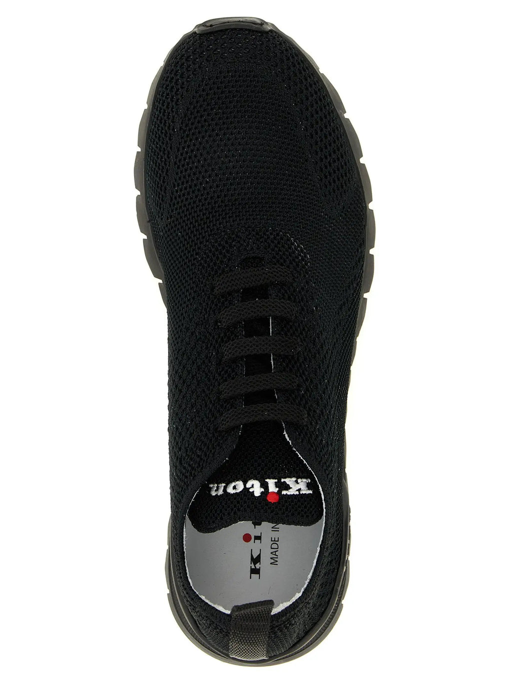 Kiton Black Cotton Athletic Sneakers