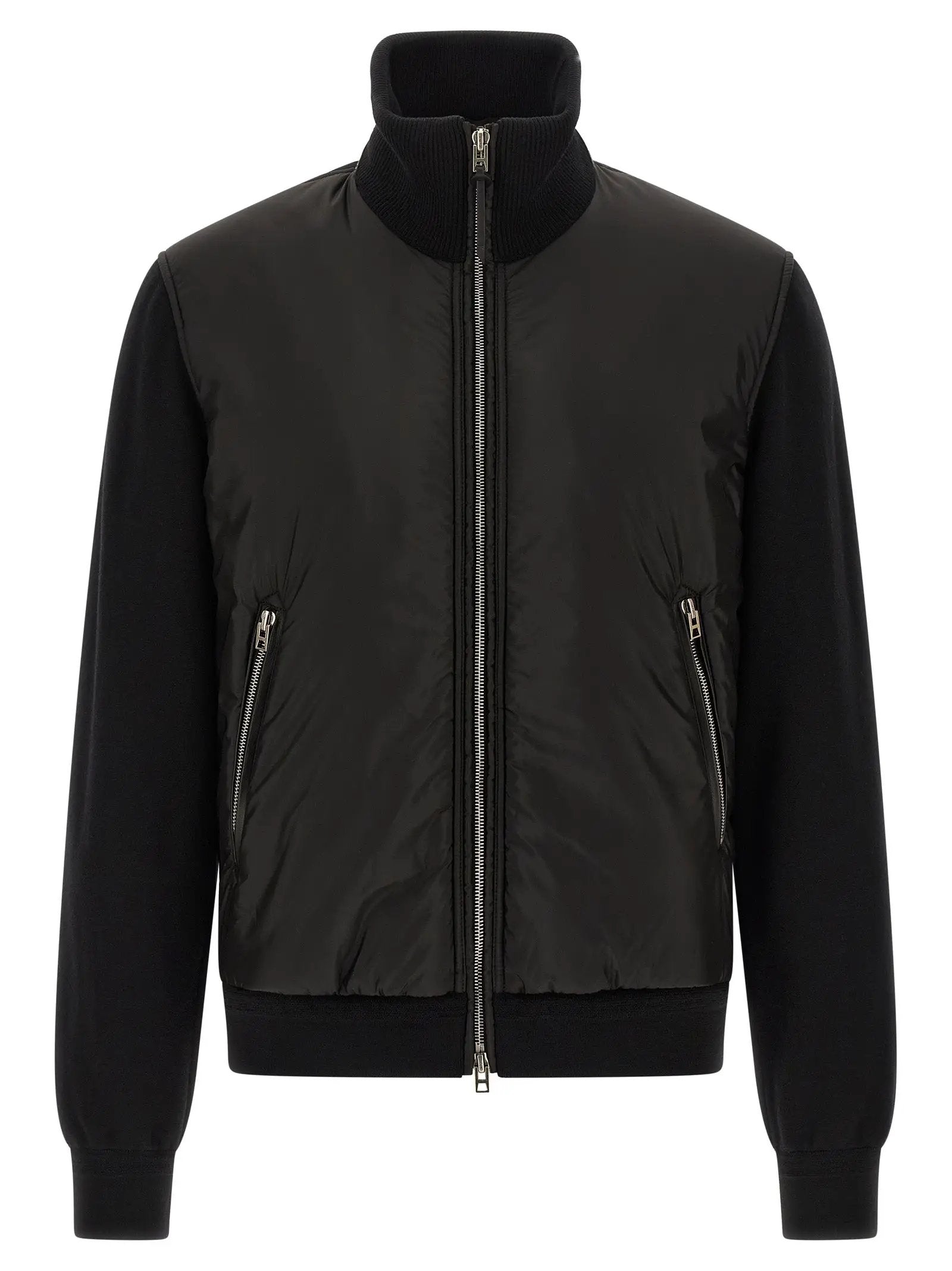 Tom Ford Black Wool Bomber