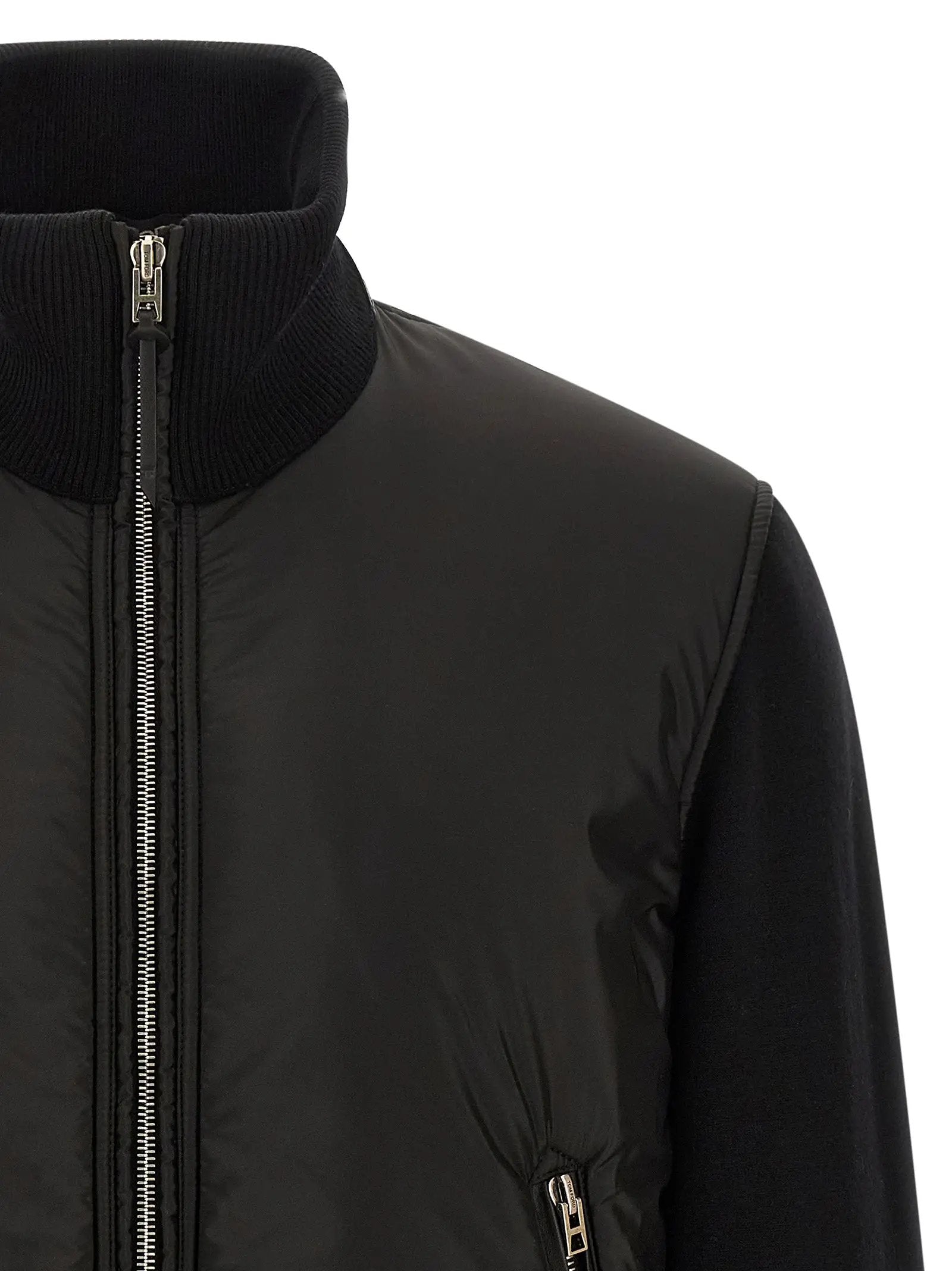 Tom Ford Black Wool Bomber