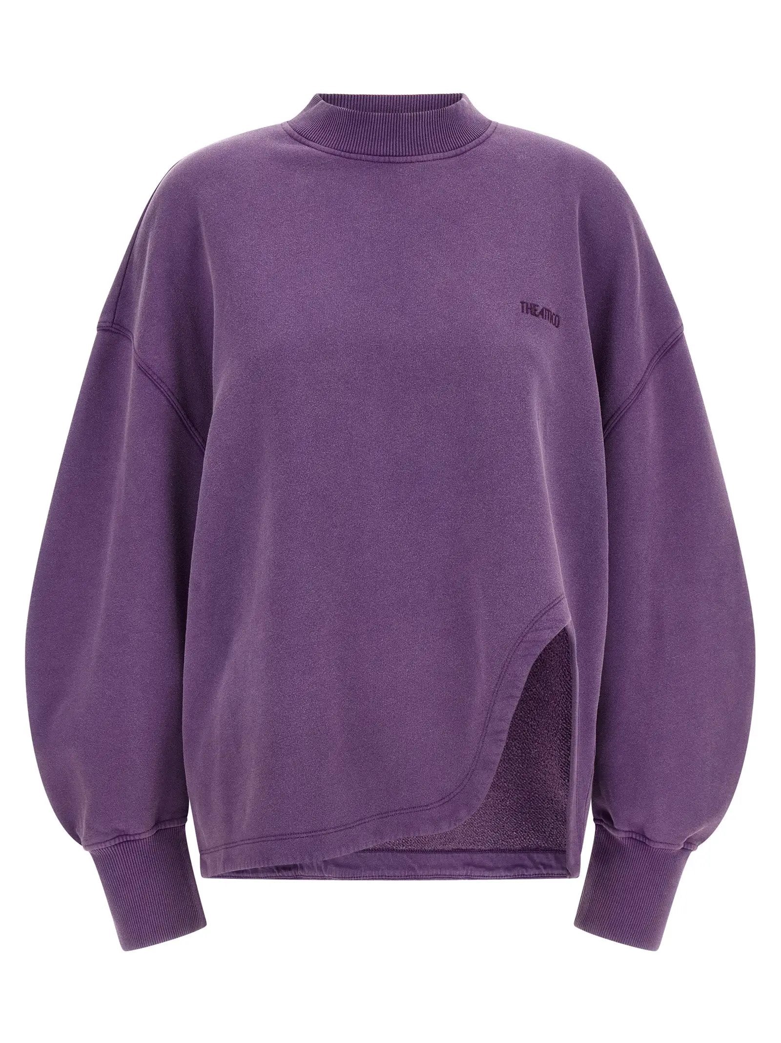 The Attico Purple Cotton Sweatshirt