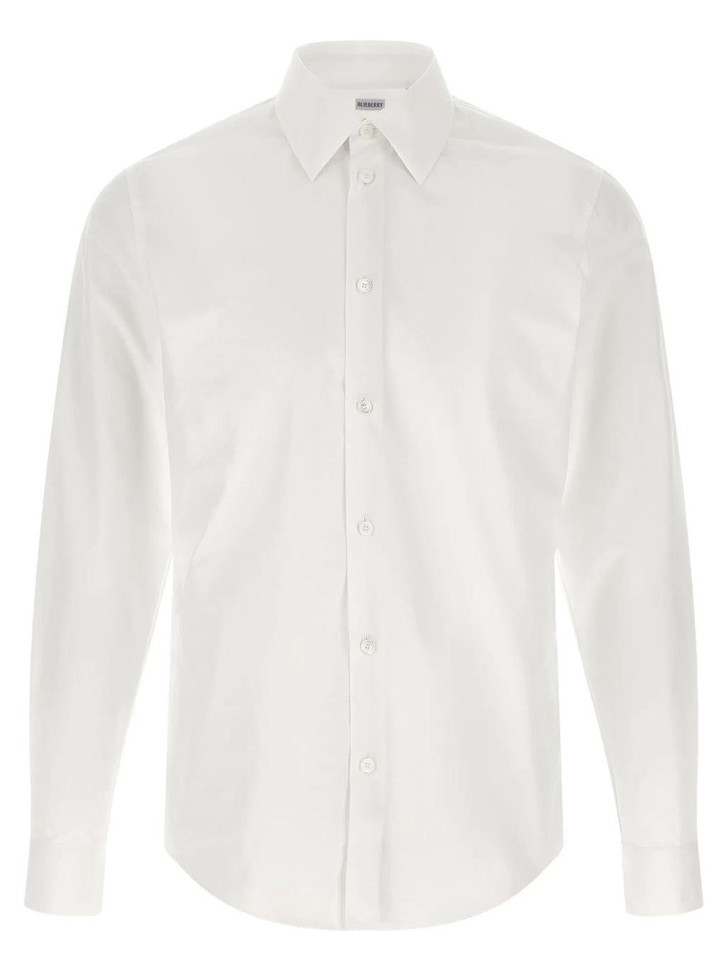 Burberry White Cotton Blouse
