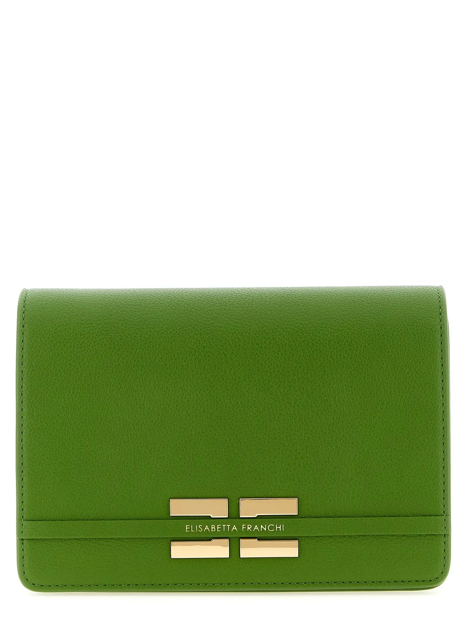 Elisabetta Franchi Bicolor Polyester Crossbody Bag