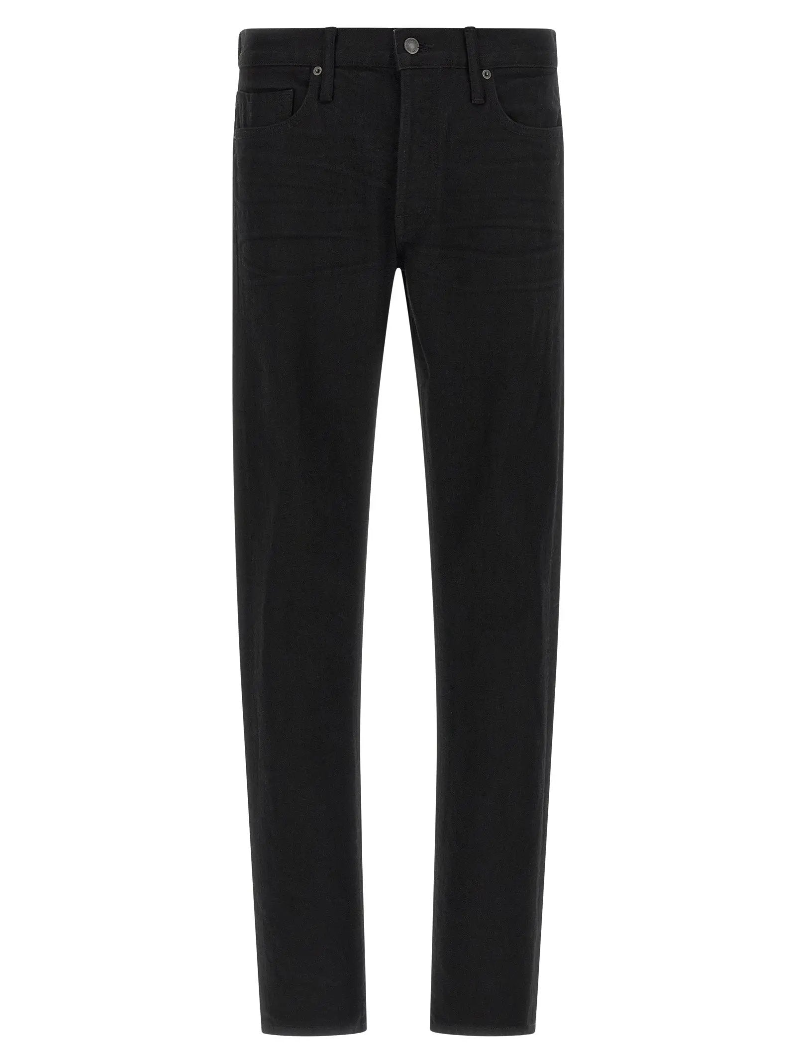 Tom Ford Black Cotton Straight-Leg Jeans