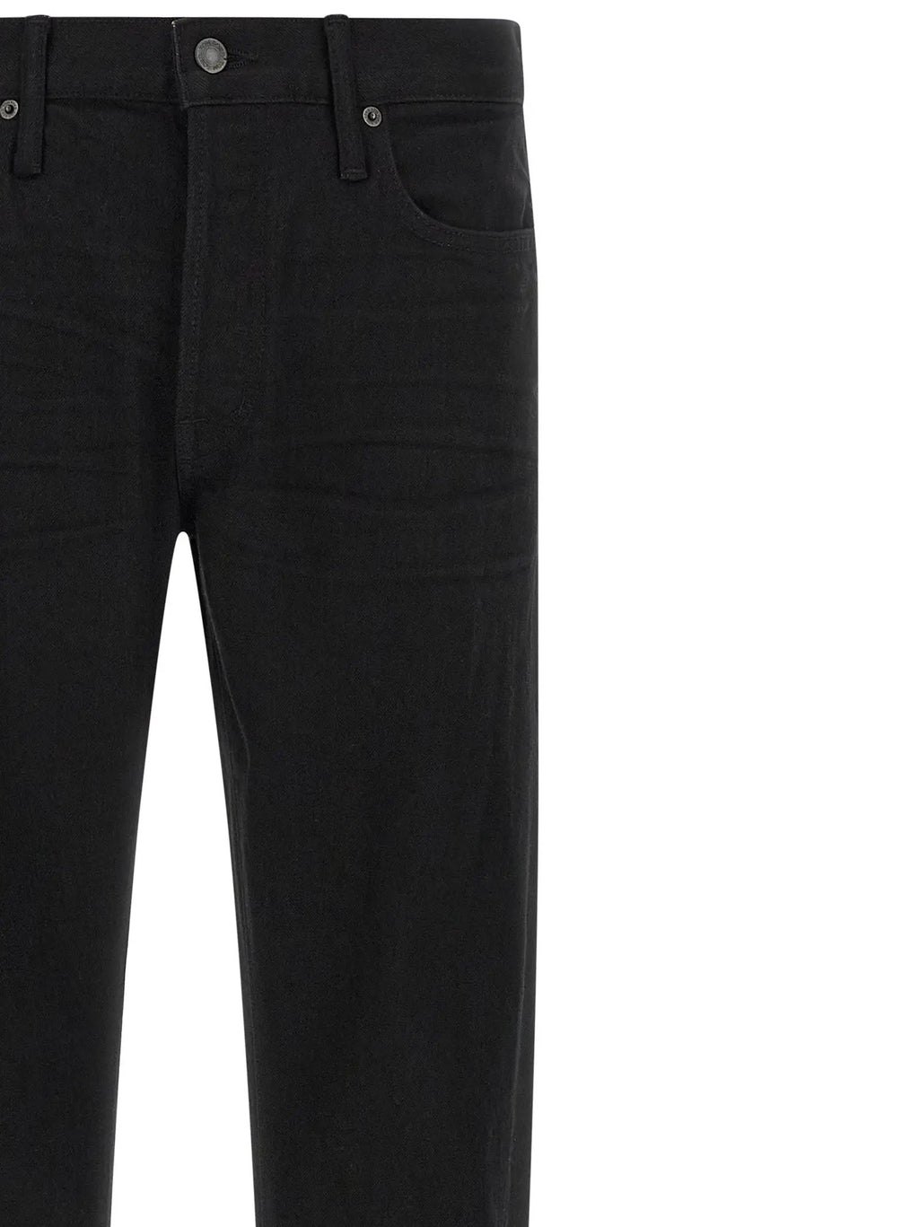 Tom Ford Black Cotton Straight-Leg Jeans
