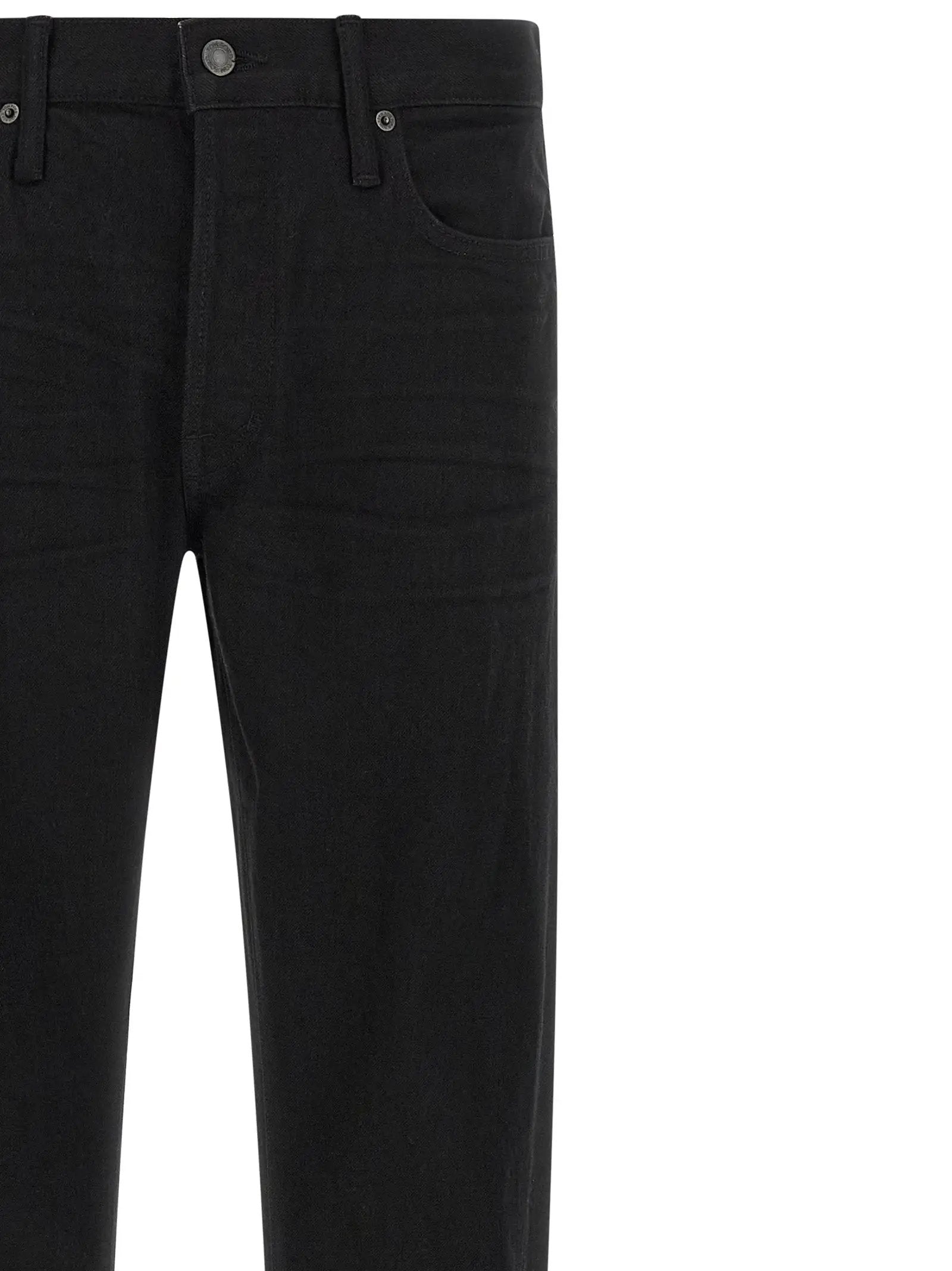 Tom Ford Black Cotton Straight-Leg Jeans