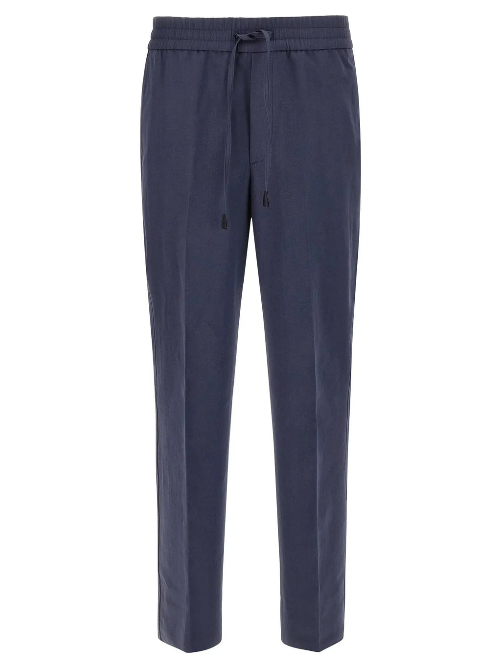 Brioni Blue Linen Casual Pants