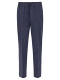 Brioni Blue Linen Casual Pants