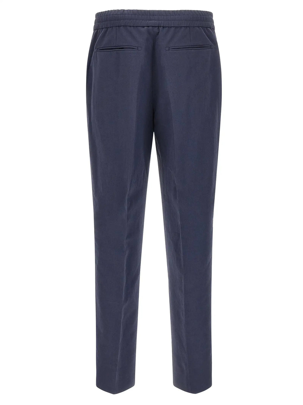 Brioni Blue Linen Casual Pants