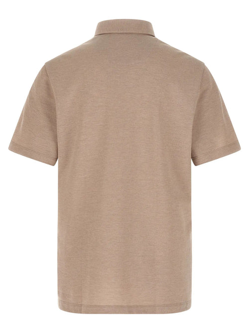 Polo Brioni beige en coton
