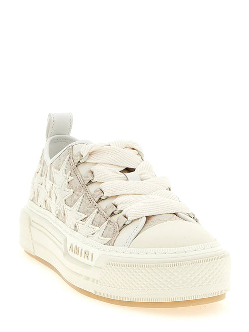 Amiri Beige Polyester Low Top Sneakers