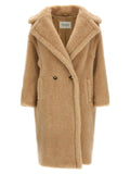 Max Mara Beige Alpaca Leather Coat