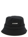 Jacquemus Black Cotton Bucket Hat