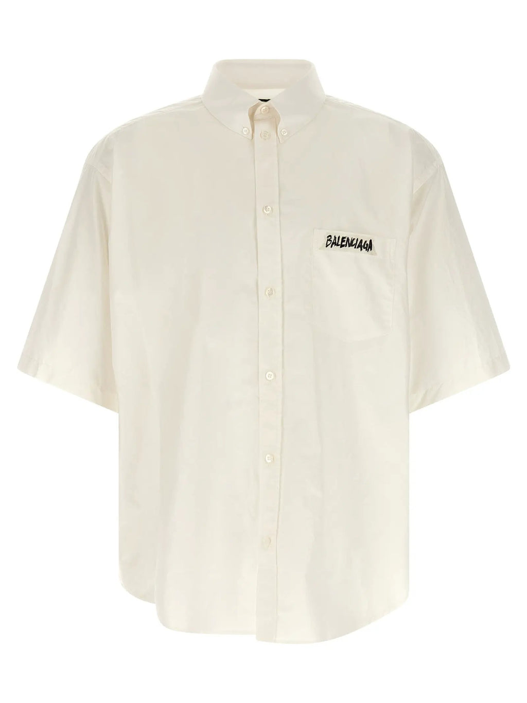 Balenciaga White Cotton Blouse