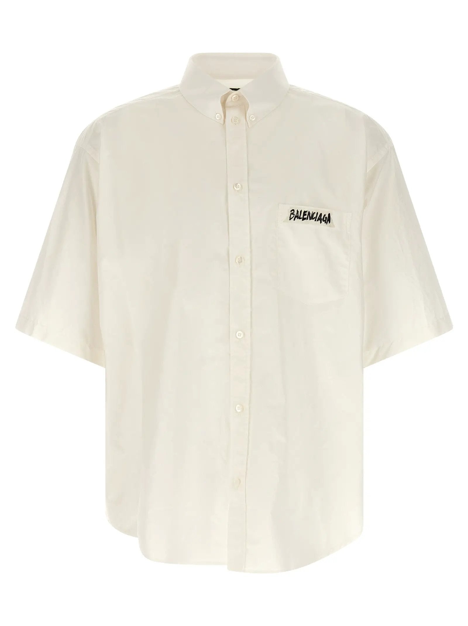 Balenciaga White Cotton Blouse