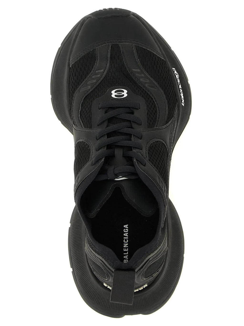 Balenciaga Black Polyester Athletic Sneakers