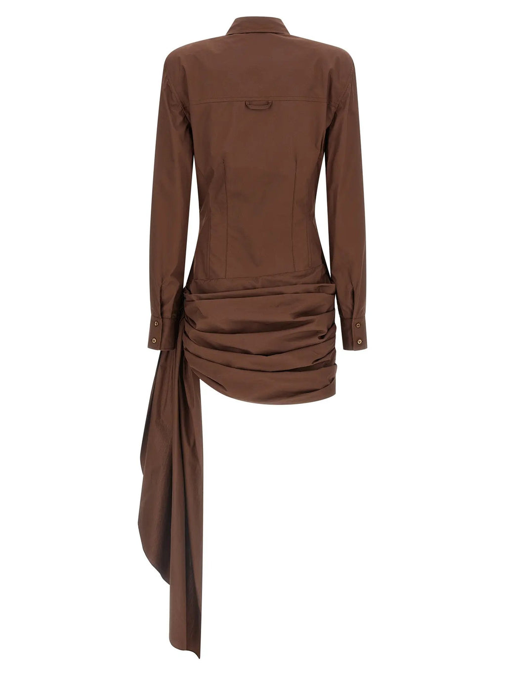 Giuseppe Di Morabito Giuseppe Di Morabito Brown Cotton Short Dress