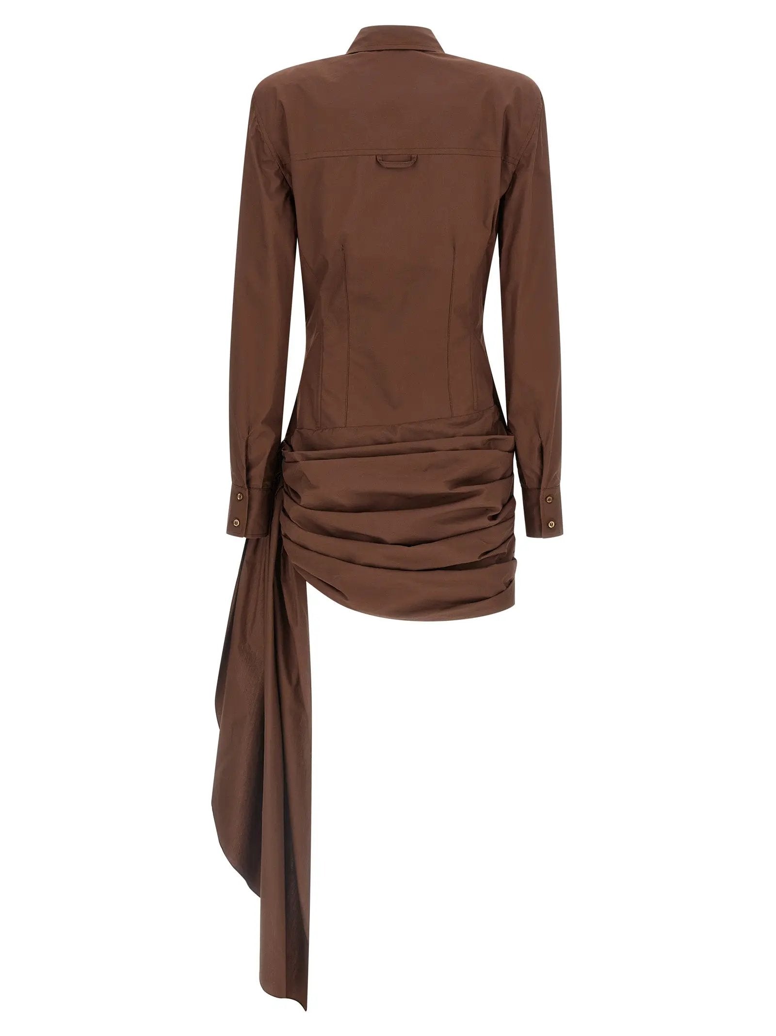 Giuseppe Di Morabito Giuseppe Di Morabito Brown Cotton Short Dress