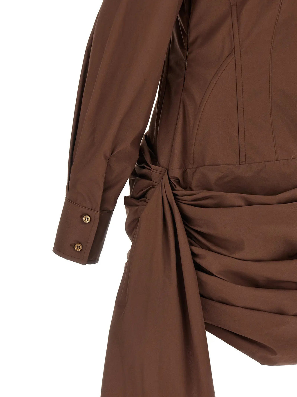 Giuseppe Di Morabito Giuseppe Di Morabito Brown Cotton Short Dress