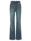 A.P.C. Blue Cotton Flared Jeans