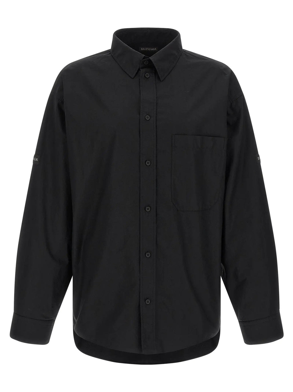 Balenciaga Black Cotton Blouse