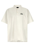 Balenciaga White Cotton Polo Shirt