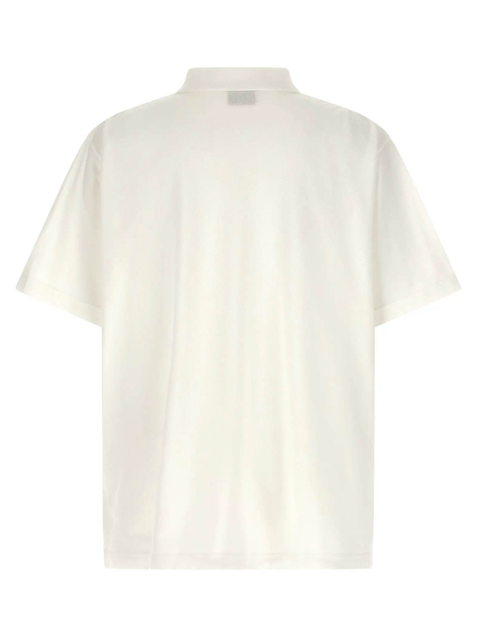 Balenciaga White Cotton Polo Shirt