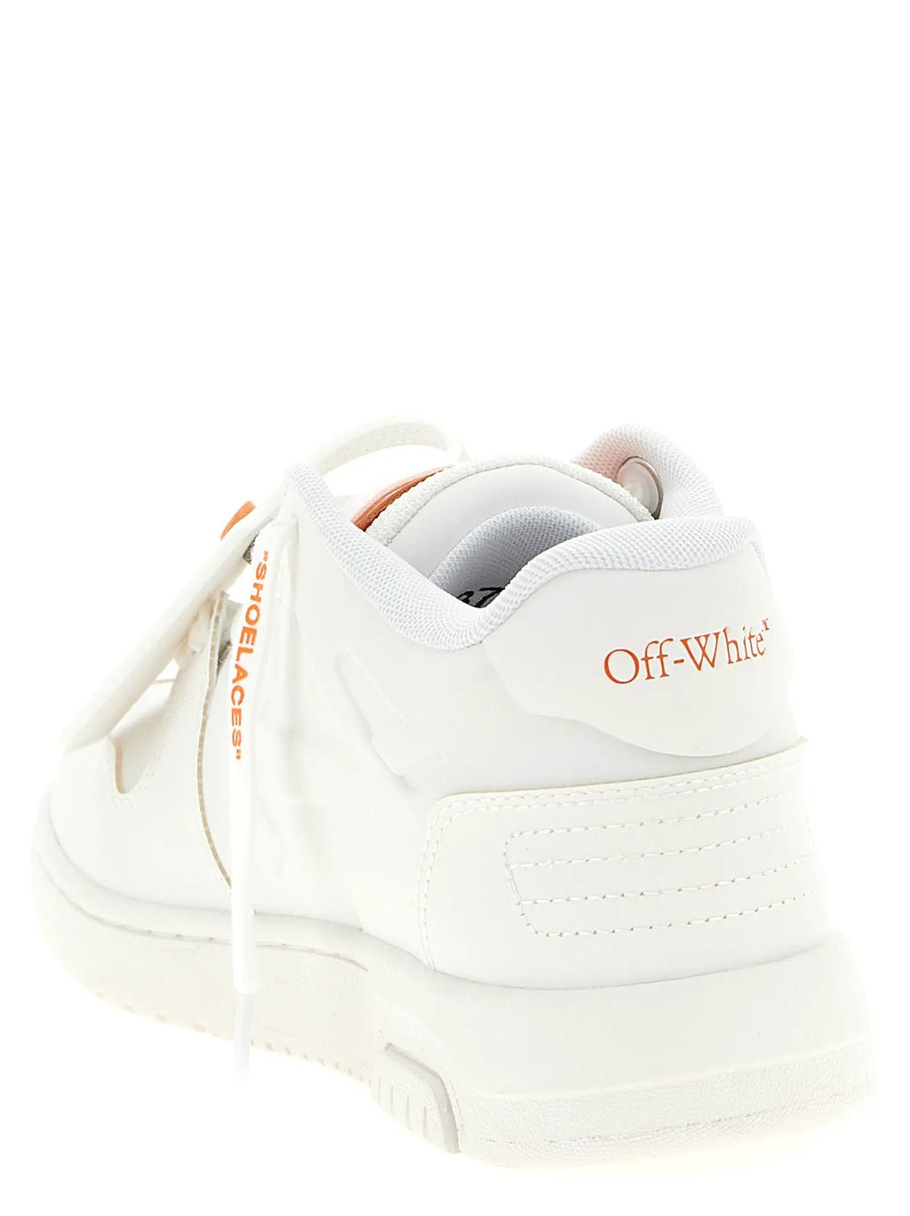Off-White Orange Plastic Athletic Sneakers