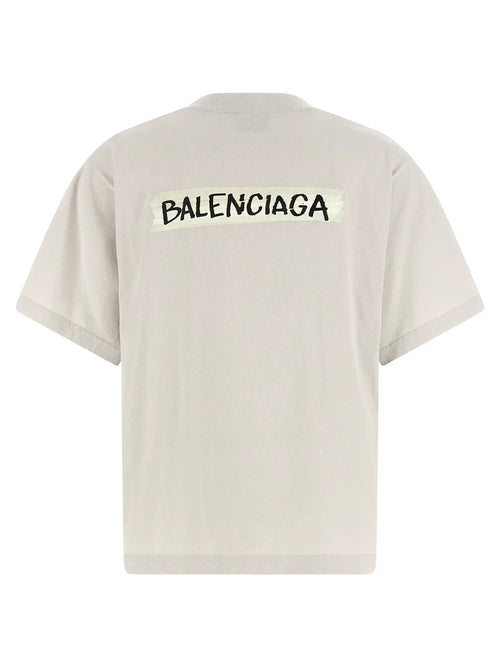 Balenciaga Gray Cotton T-Shirt