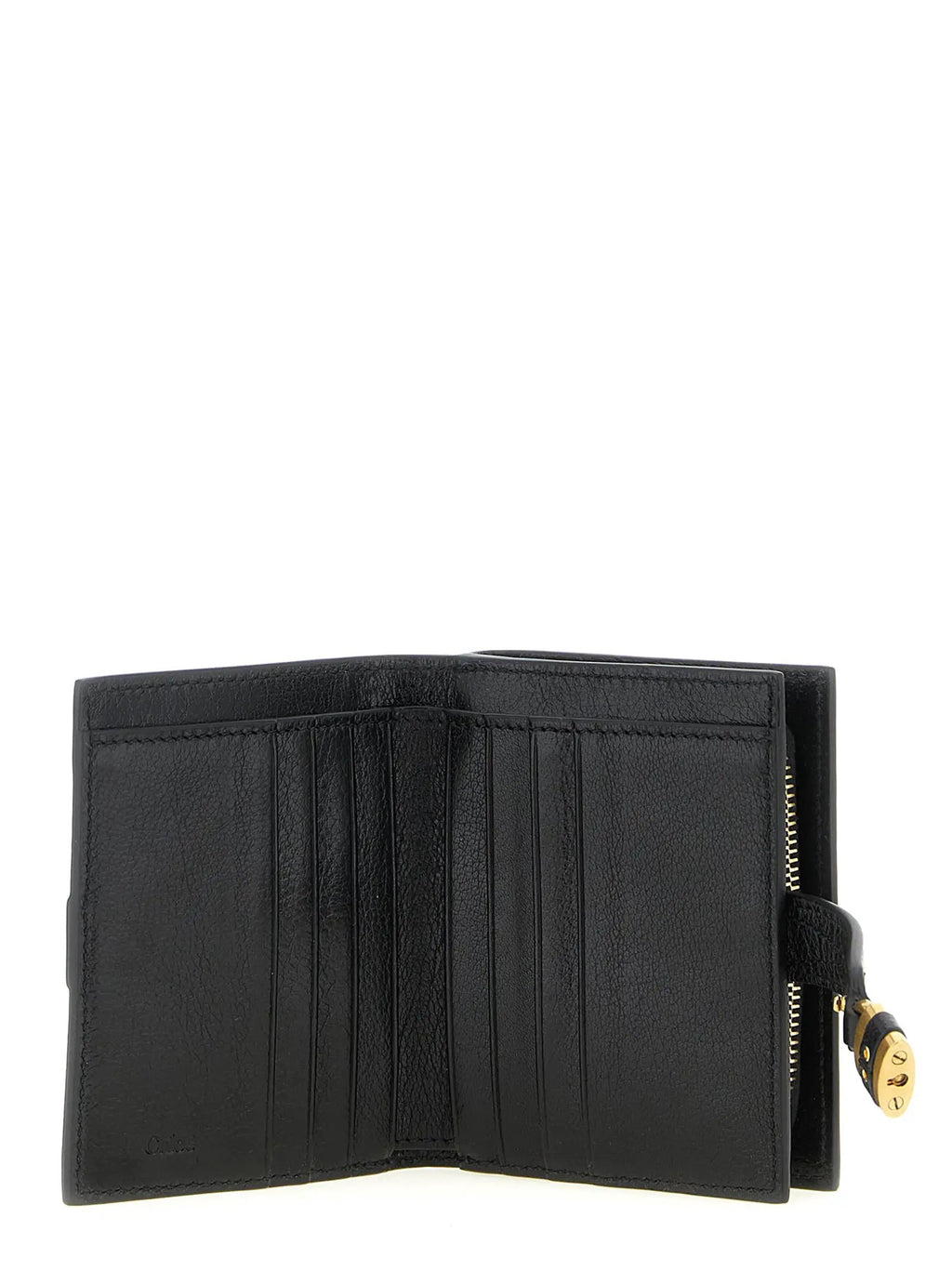 Chloé Black Buffalo Leather Cardholder