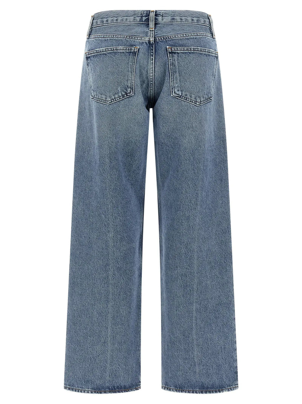 Agolde Blue Cotton Straight-Leg Jeans
