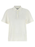 Burberry White Cotton Polo Shirt