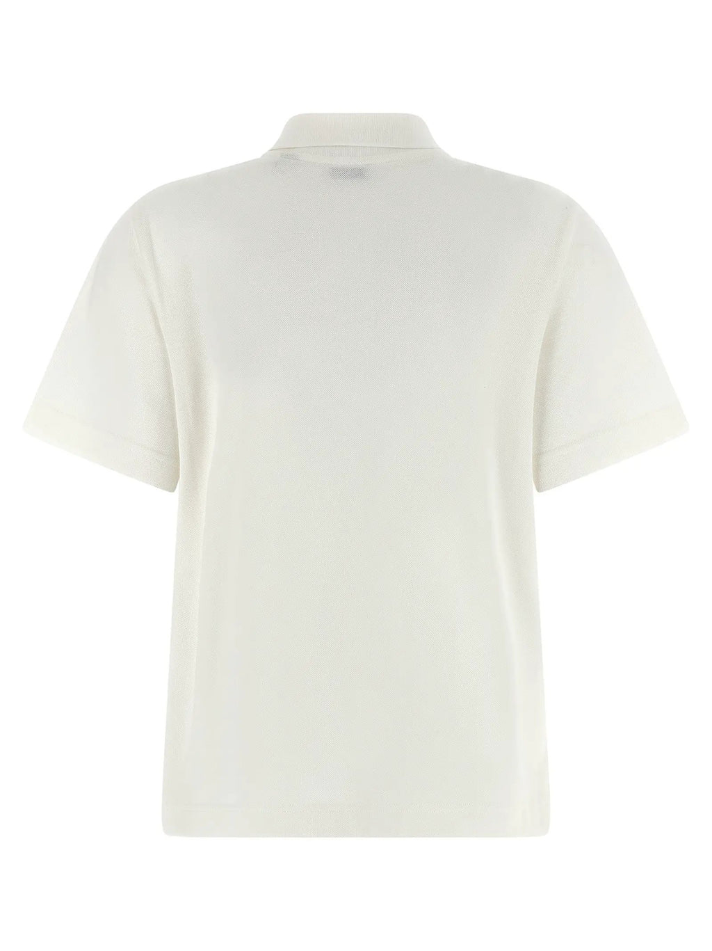 Burberry White Cotton Polo Shirt