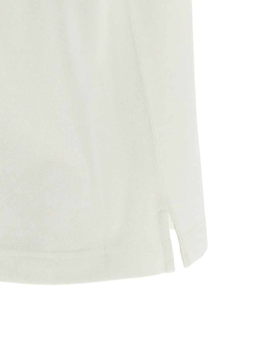 Burberry White Cotton Polo Shirt
