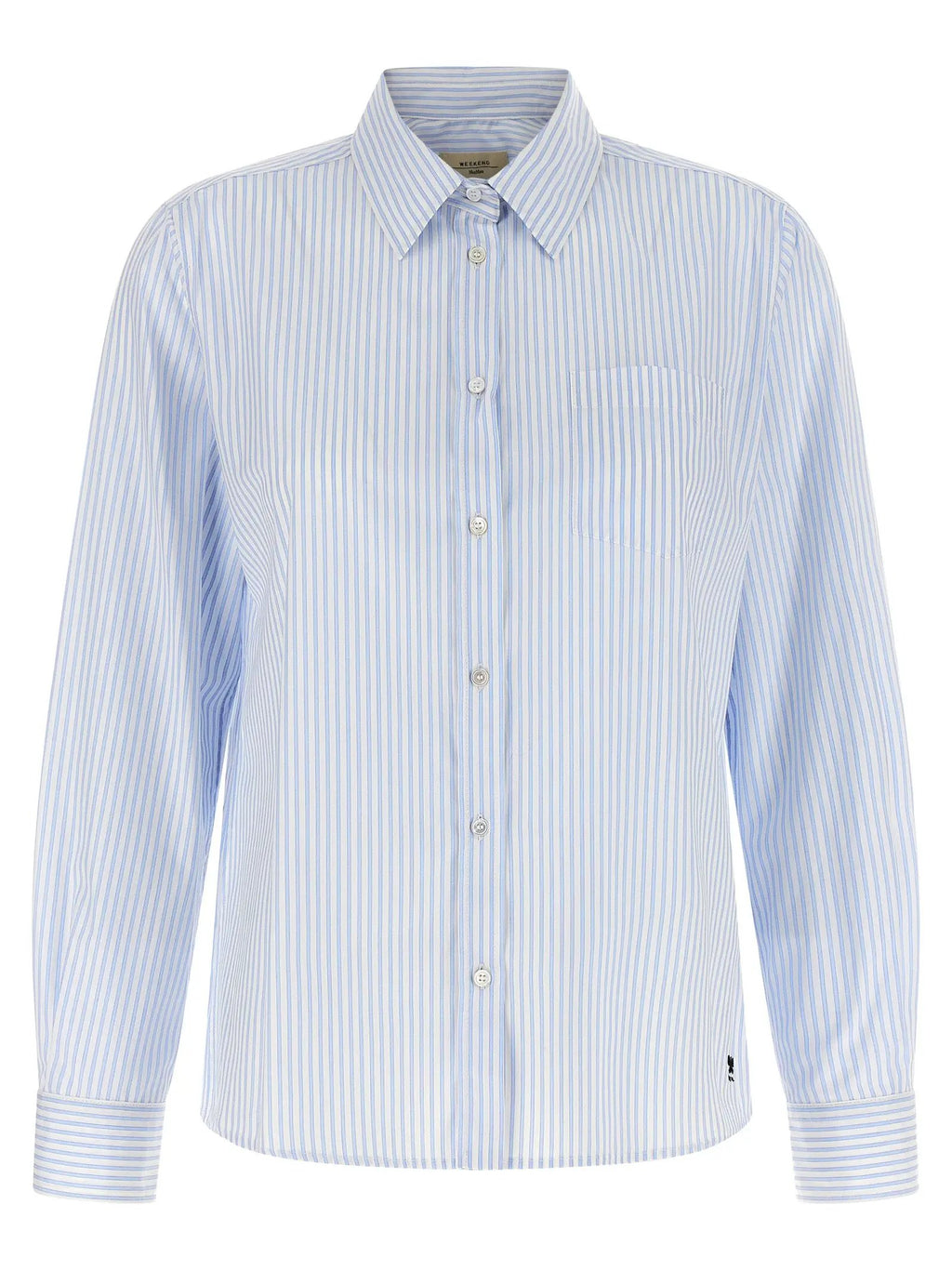 Max Mara Blue Cotton Blouse