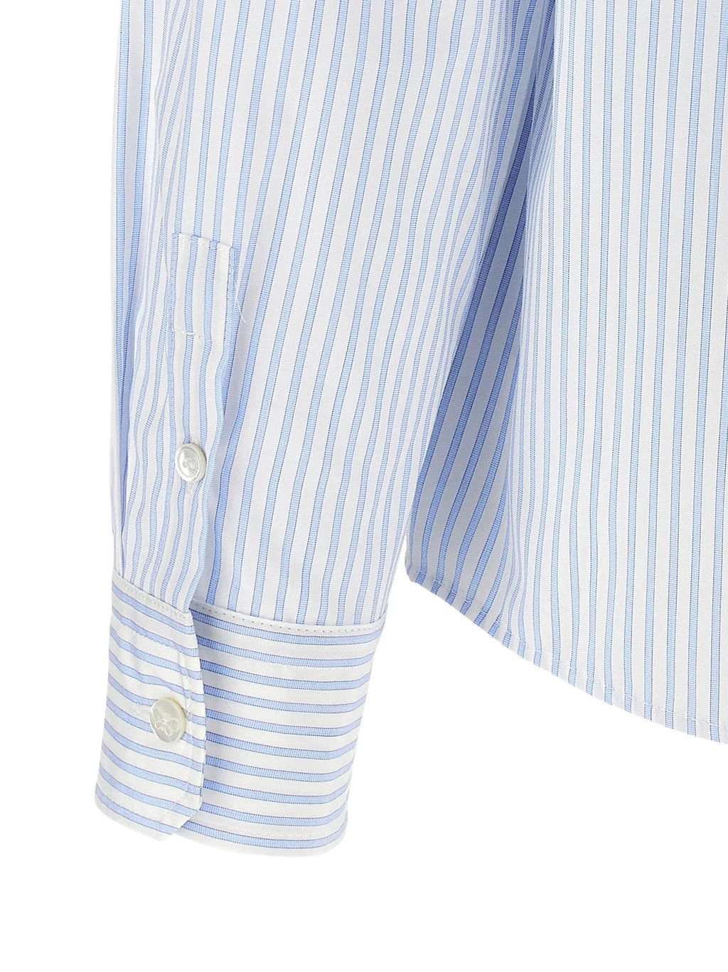 Max Mara Blue Cotton Blouse