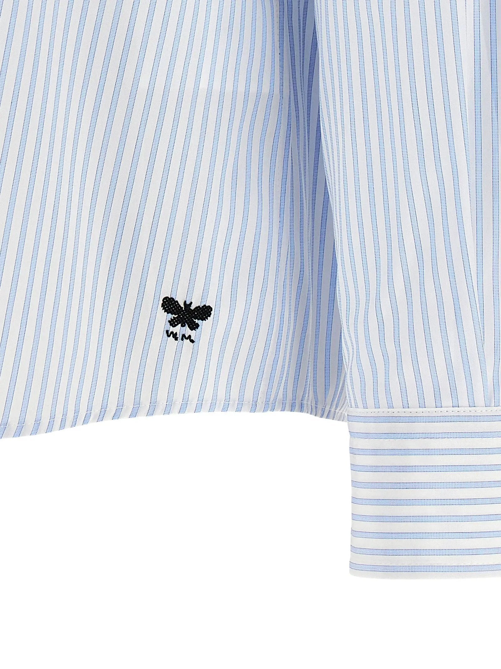 Max Mara Blue Cotton Blouse
