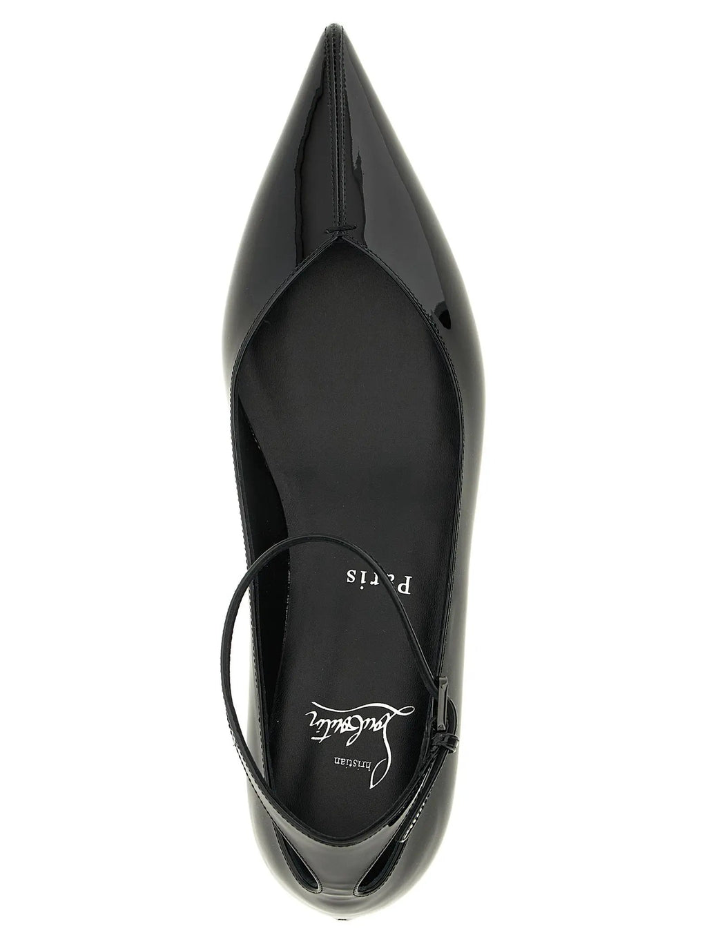 Christian Louboutin Black Calfskin Ballet Flats