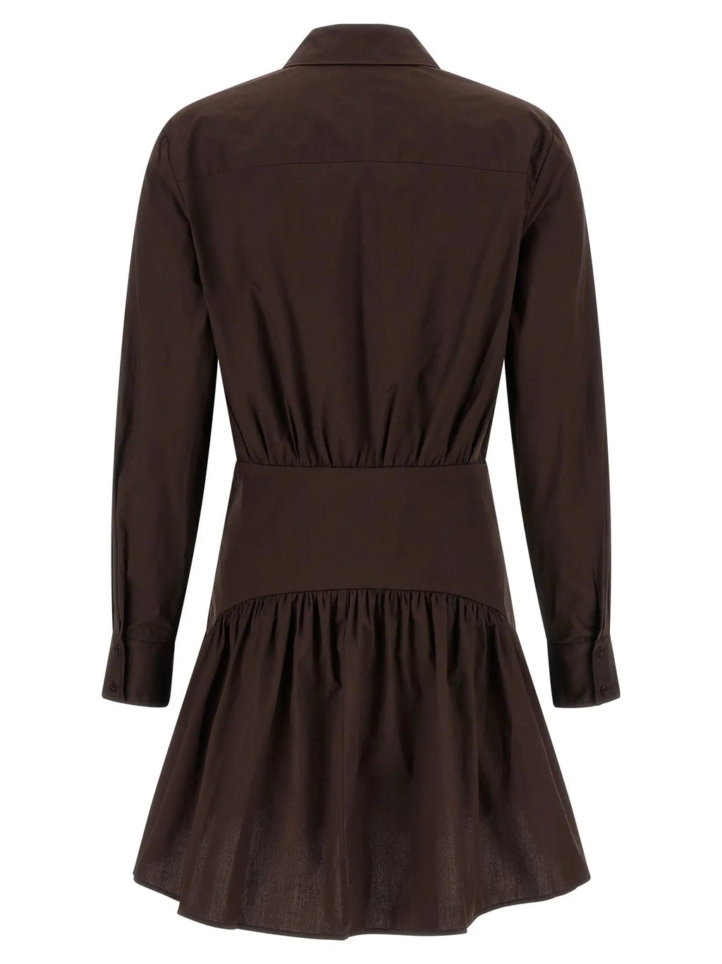 Staud Brown Cotton Short Dress