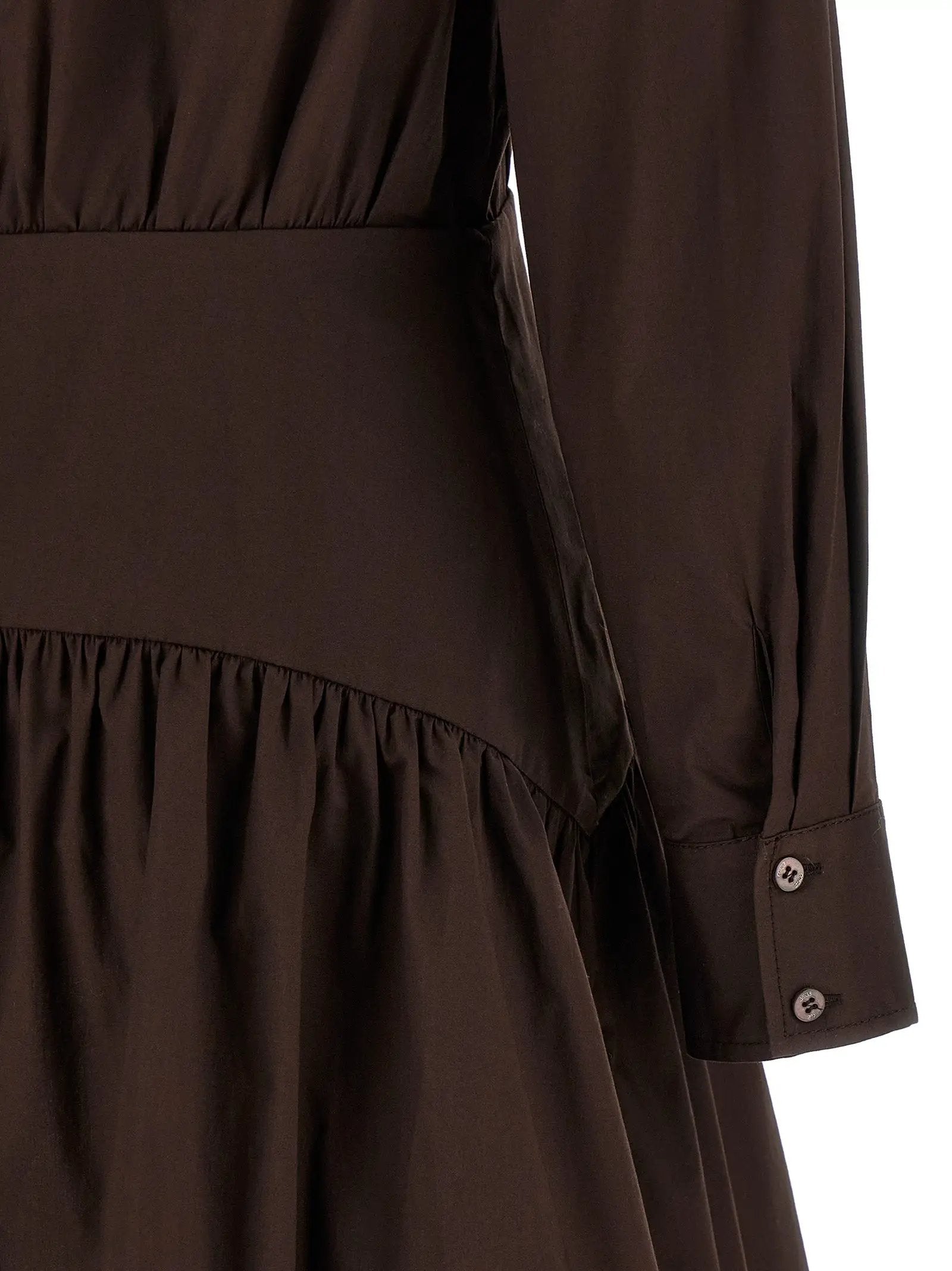 Staud Brown Cotton Short Dress