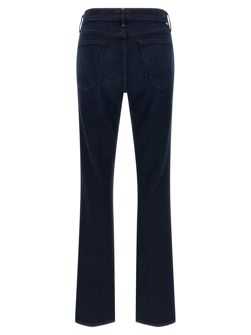Mother Denim Blue Cotton Flared Jeans